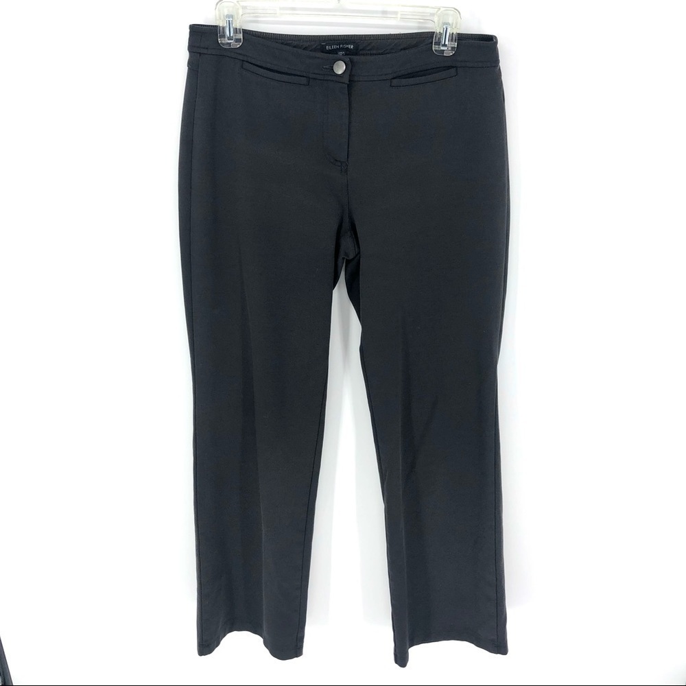 Eileen Fisher Straight Leg Pants Size XS Stretch Career Trousers Capsule Office